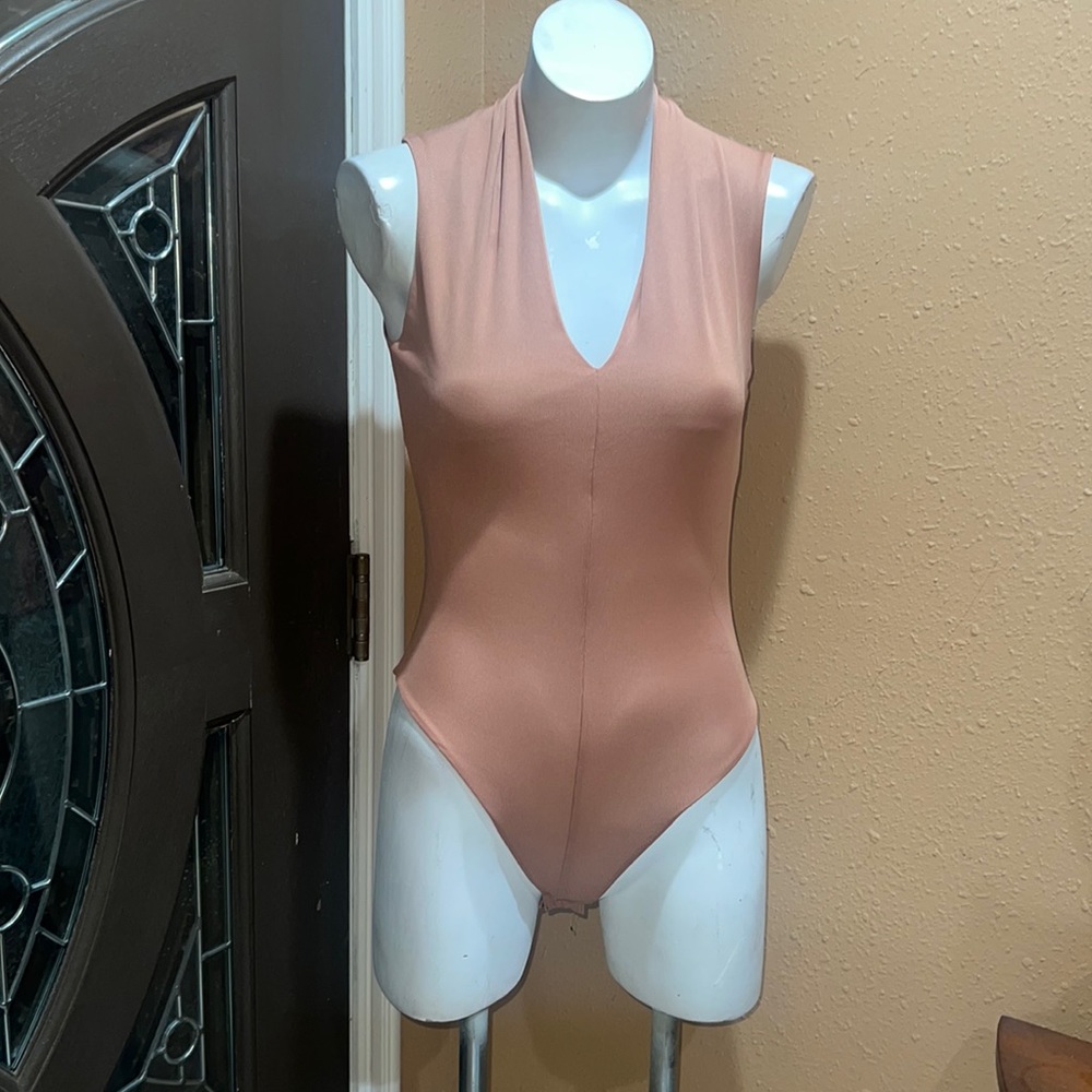 Zara nude sleeveless bodysuit